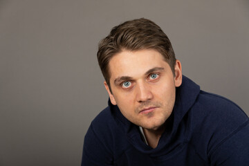 Obraz premium Handsome man studio portrait
