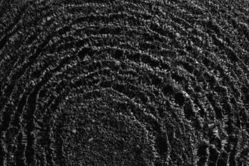 Texture of sea water with ripples, top view