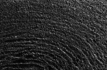 Texture of sea water with ripples, top view