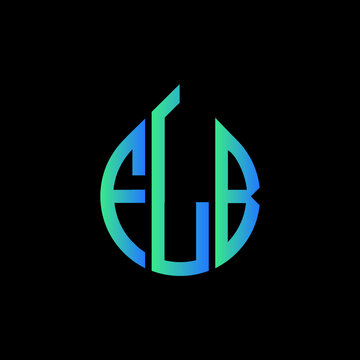 FLB letter logo design on black background. 
FLB circle letter logo design with ellipse shape.
FLB creative initials letter logo concept.FLB logo vector. 