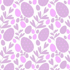 Easter seamless pattern with eggs for wallpaper and fabrics and textiles and packaging and gifts 