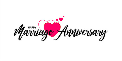 Marriage Anniversary Wishing Greeting Card. Conceptual Creative Card for Wedding Anniversary. Editable Anniversary.