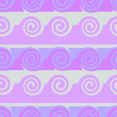 Seamless pattern with spiral for fabrics and textiles and packaging and gifts and cards and linens 
