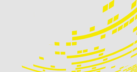 Render with bright yellow rectangles on gray background