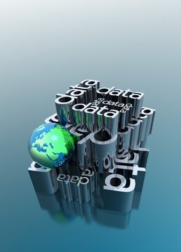 Global data, conceptual illustration
