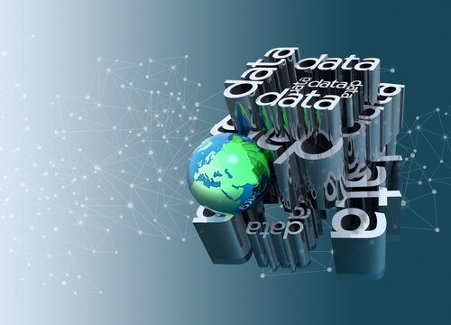 Global data, conceptual illustration