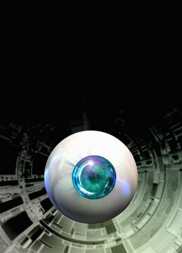 Bionic eye, conceptual illustration