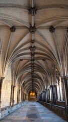 Inside a cathedral