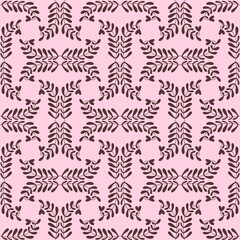 Seamless pattern with leaves for fabrics and textiles