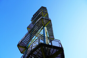 Kaeflingsberg tower. Observation tower in Müritz National Park.
