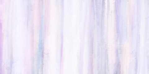 春用の油絵抽象背景）白と紫のストライプ　質感　ナチュラル　モダン　アート　横長バナー