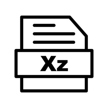 Xz Line Vector Icon Design