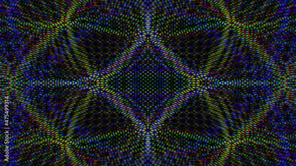 Wall mural abstract fractal background with diffraction background