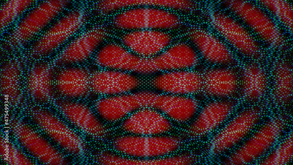 Wall mural abstract fractal background with diffraction background
