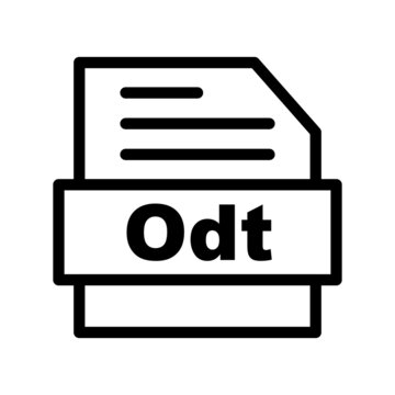 Odt Line Vector Icon Design
