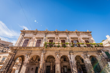 Obraz premium Modica City Centre, Ragusa, Sicily, Italy, Europe, World Heritage Site