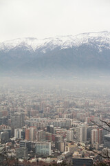 Fototapeta premium Paisagem de Santiago, capital do Chile