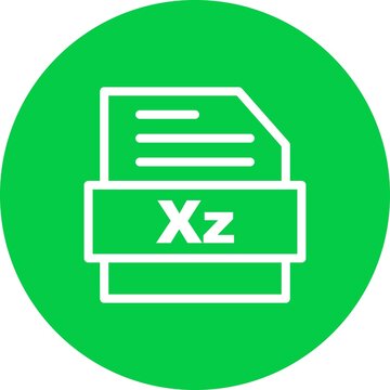 Xz Line circle Vector Icon Design
