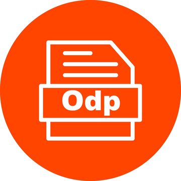 Odp Line circle Vector Icon Design