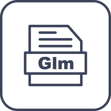 Glm Line Round Corner Vector Icon Design