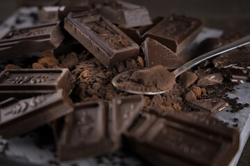 pieces of chocolate