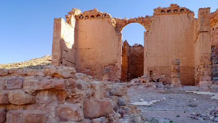 View of the temple of Dushares, Uum, Jordan