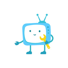 TV character. Television repair service. Failure error.