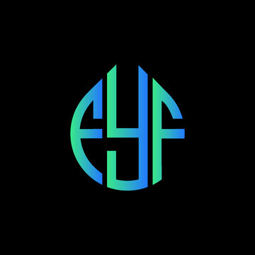 FYF letter logo design on black background. 
FYF circle letter logo design with ellipse shape.
FYF creative initials letter logo concept. FYF logo vector. 