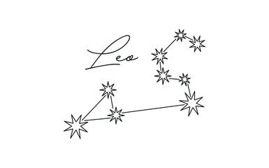 vector illustration of a constellation zodiac 