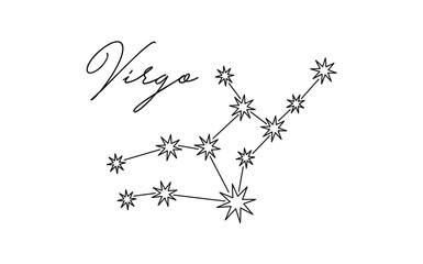 vector illustration of a constellation zodiac 