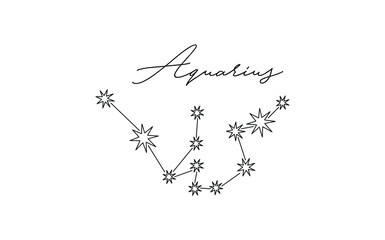 vector illustration of a constellation zodiac 