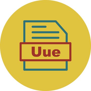Uue Line Two Color Vector Icon Design