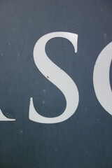 Written Wording in Distressed State Typography Found Letter s
