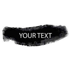 Fototapeta premium Black grunge stroke brush , banner, label, for your design, vector.