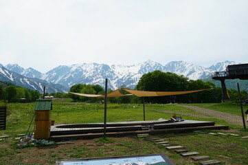 信州、北アルプス、青木湖。こんな晴れた日に巡り合えた。