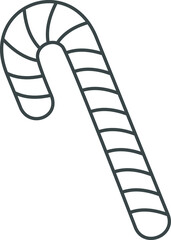 Christmas candy vector icon xmas symbol
