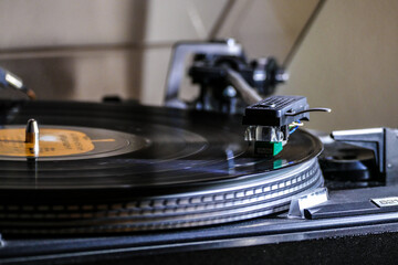 Vinyl Vintage Plattenspieler record player Schallplatte LP old school dj stroboskop Tonabnehmer...