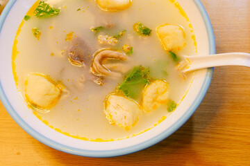 Nanjing duck blood and vermicelli soup