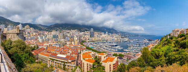Panorama über das Fürstentum Monaco