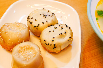 Shanghai cuisine food Fresh Fried Bun