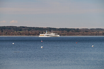 Obraz premium Raddampfer am Ammersee
