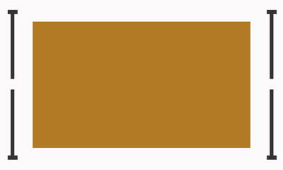 white background with black lines and brown squares