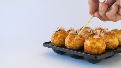 日本のタコ焼き”Japanese Octopus Dumplings”