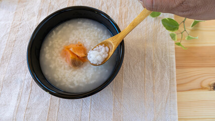 鮭のお粥 ”Japanese Rice porridge