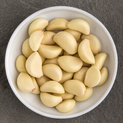 Fresh Garlic in a close-up shot.