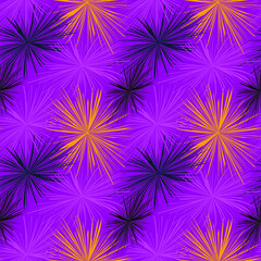 Seamless abstract pattern with pyrotechnic elements