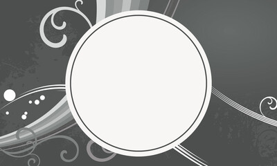 ornament motif background with a circle in the middle