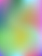 A gradient of blue, purple, yellow and green colors. Vertical illustration for the background
