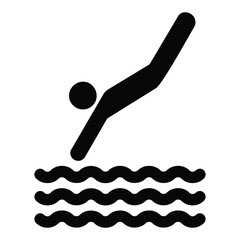 Jump Water Swimming Pool Icon