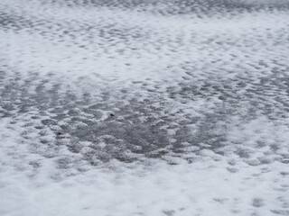 parking lot covered ice road